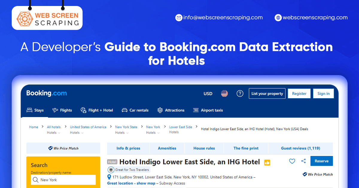 A Developer’s Guide to Booking.com Data Extraction for Hotels